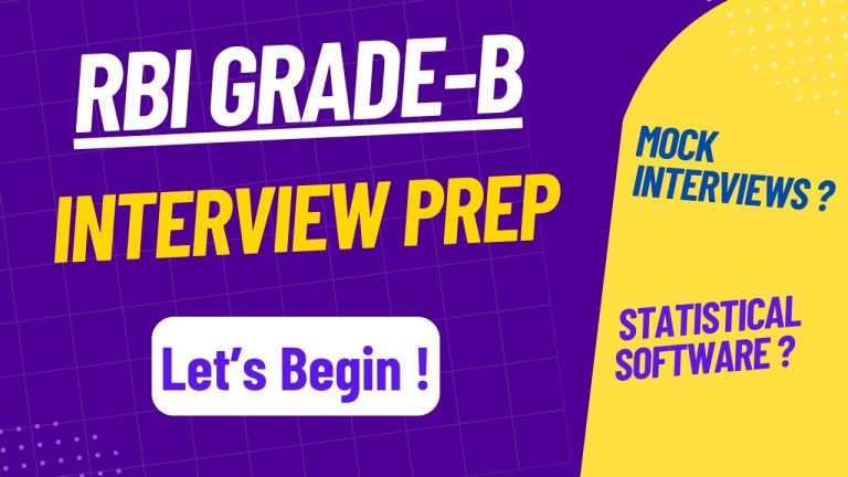 RBI DEPR interview preparation video