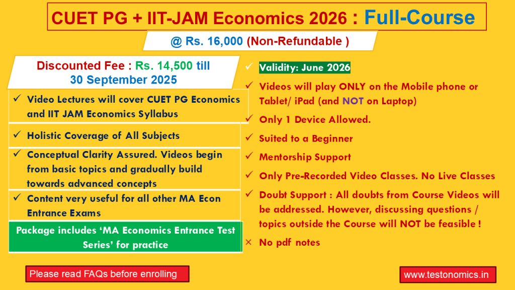 CUET PG Economics Online Course