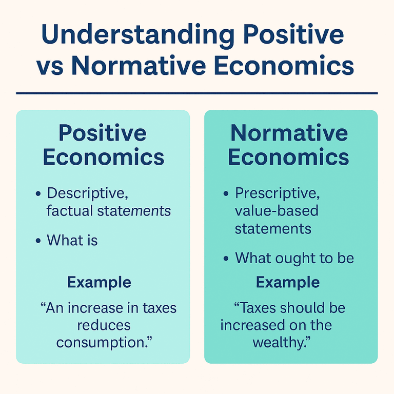 Positive Economics Vs Normative Economics