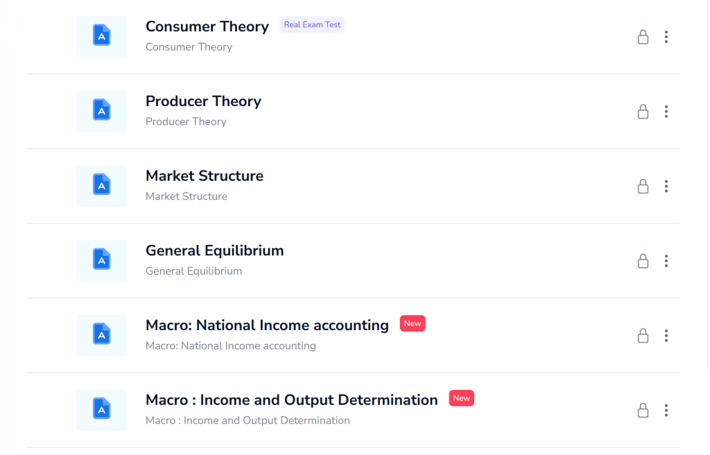 CUET PG Economics Test Series